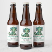 Baby green Dragon Home Brew Beer Bier Etiket (Flessen)