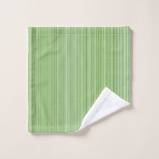 Baby Green Stripes Bad Handdoek (Wasdoekje)