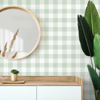 Baby Green Vichy Gingham Pattern