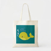 Baby Green Whale Tote Bag (Voorkant)