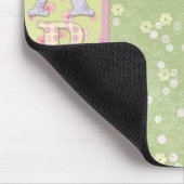 Baby Green Yellow Roses Mousepad Muismat (Hoek)