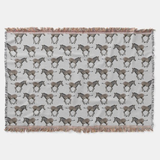 Baby Grevy's Zebra Worpdeken (Lichtgrijs) Deken (Voorkant)