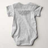 Baby Grey Snap T-shirt God's belofte regenboog met (Achterkant)