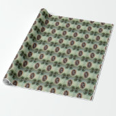 Baby grijze kerst cadeaupapier (Uitgerold)
