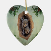 Baby grijze kerst keramisch ornament (Rechts)