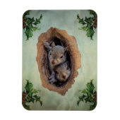 Baby grijze kerst magneet (Verticaal)