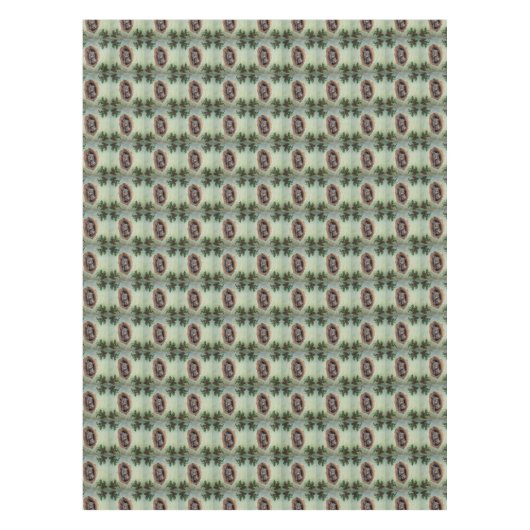 Baby grijze kerst tafelkleed (Voorkant)