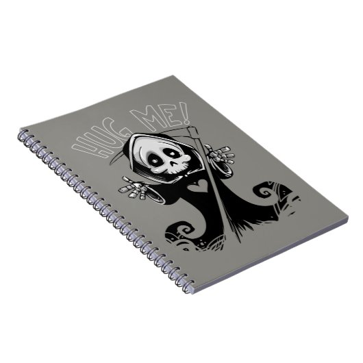Baby Grim Reaper Hug Me Spiral notebook Notitieboek (Rechterzijde)