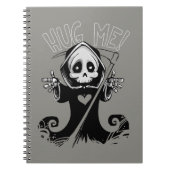 Baby Grim Reaper Hug Me Spiral notebook Notitieboek (Voorkant)