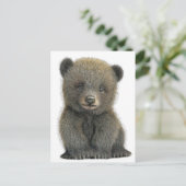 Baby grizzly beer BRIEFKAART (Staand voorkant)