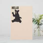 BABY GRIZZLY BEER HALLO BRIEFPAPIER (Staand voorkant)