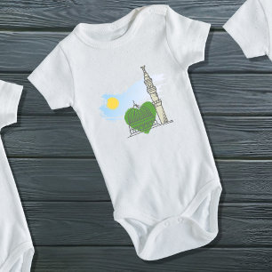 Baby groeipak: Love Heart Masjid an-Nabawi Romper