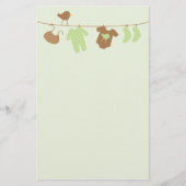 Baby (groen) briefpapier (Voorkant)