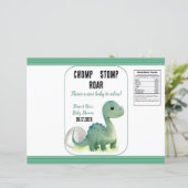 Baby Groene Dinosaurus Chomp Stomp Roar Chip Bag (Staand voorkant)