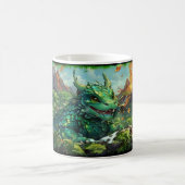 Baby Groene Hawaïaanse Vuurdraak & Vulkanen Koffiemok (Center)