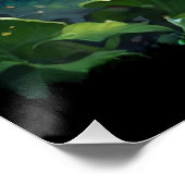 Baby Groene Hawaïaanse Vuurdraak & Vulkanen Perfect Poster (Hoek)