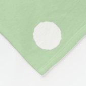 Baby groene polka stippen fleece deken (Hoek)