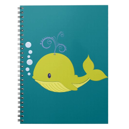 Baby Groene Walvis Notitieboek (Voorkant)