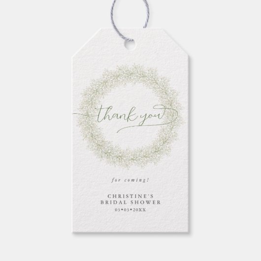 Baby grote Vrijgezellenfeest Dank u Cadeaulabel (Voorkant)