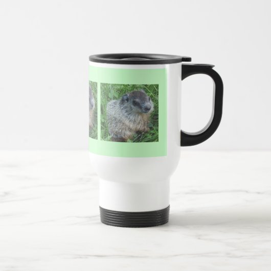 Baby Groundhog 15 Oz Travel Mug Reisbeker (Rechts)