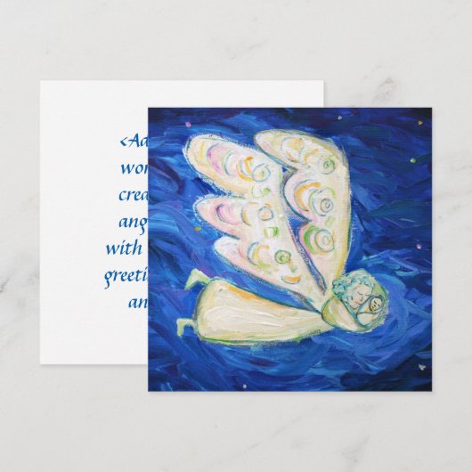 Baby Guardian Angel - Aangepaste uitnodiging (Voorkant / Achterkant)