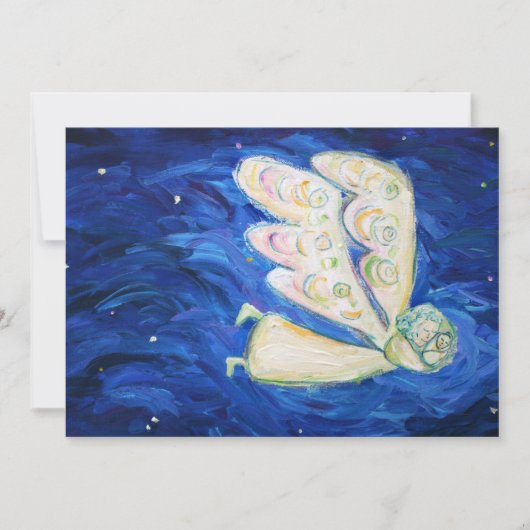 Baby Guardian Angel Art - Aangepaste uitnodigingen (Voorkant)