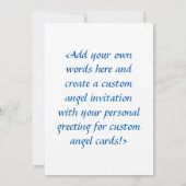 Baby Guardian Angel Art - Aangepaste uitnodigingen (Achterkant)
