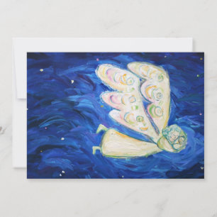 Baby Guardian Angel Art - Aangepaste uitnodigingen