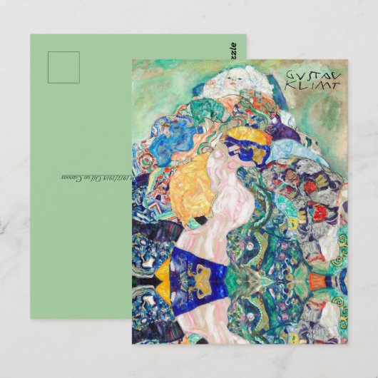 Baby Gustav Klimt  Kunst Briefkaart (Voorkant / Achterkant)