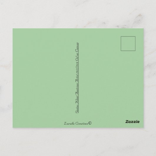 Baby Gustav Klimt  Kunst Briefkaart (Achterkant)