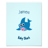 Baby haai foto afdruk (Voorkant)
