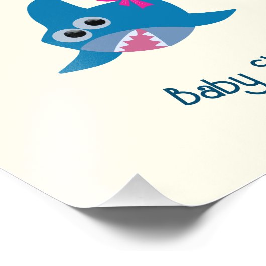 Baby haai foto afdruk (Hoek)