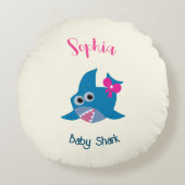 Baby haai rond kussen (Voorkant)