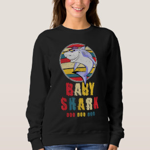 Baby haai Vintage Retro doo doo voor Baby voor mei Trui