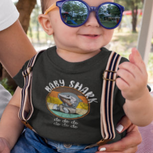 Baby haaiendrukstrips Vintage doet dat wel Kinder Shirts