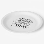 Baby haar koude buitenste winterpartij papieren bordje (Gekanteld)