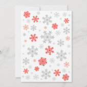 Baby haar koude buitenwinterse Baby shower Kaart (Achterkant)