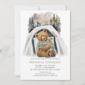 Baby haar koude uitnodiging buiten de Baby shower (Voorkant)