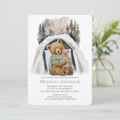 Baby haar koude uitnodiging buiten de Baby shower (Staand voorkant)