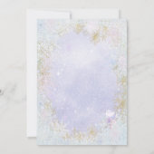 Baby haar koude uitnodiging buiten de Baby shower (Achterkant)