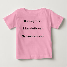 Baby haiku t-shirt