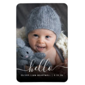 Baby Hallo Photo Magneet (Verticaal)