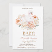 Baby Hallo Swan Baby Baby shower Kaart (Voorkant)