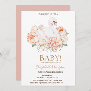 Baby Hallo Swan Baby Baby shower Kaart