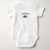 Baby Halloween Bodysuit - Schattigee Zwarte Kat Cu (Achterkant)