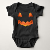 Baby Halloween Costume Organic Pumpkin Creeper Romper (Voorkant)