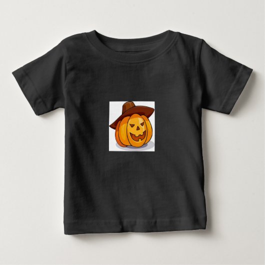 Baby Halloween Jack-O-Lantern T-shirt (Voorkant)