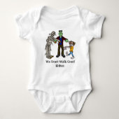 Baby Halloween leren lopen Funny T-shirt (Voorkant)