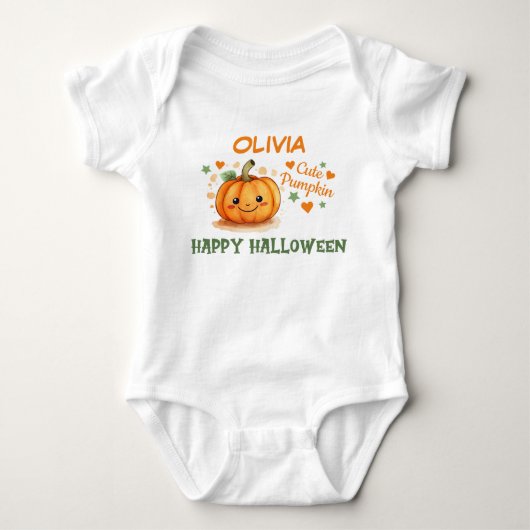 Baby Halloween Mopshoofd  Romper (Voorkant)
