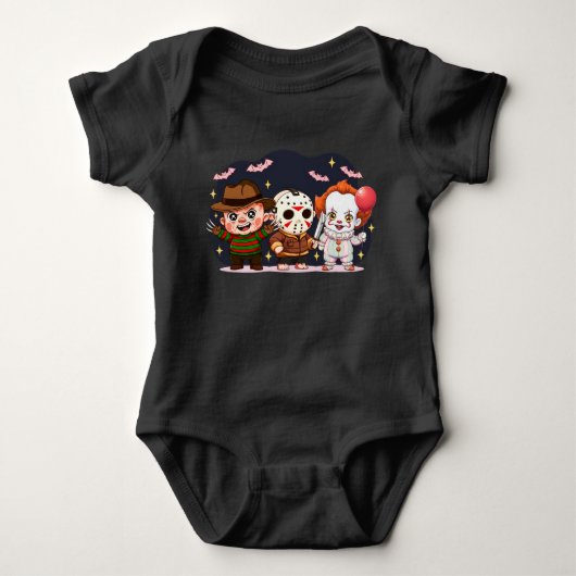 Baby Halloween Outfit, Grappige Horror Baby Kledin Romper (Voorkant)